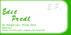 edit predl business card